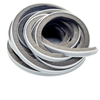 Moderne ontwerp Stijl Schuifdeur Slot Wol Aluminium Alloy Strip Borstel Weer Stripping in Zwart/GRAAU/BROWN/WIT/ANDER