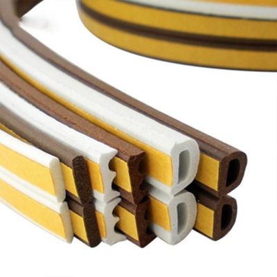 Door en venster met EPDM zachte schuim rubber afdichtingsstrips GRIJ BROWN WIT