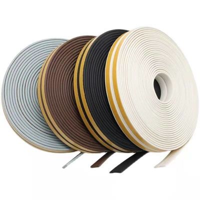 Door en venster met EPDM zachte schuim rubber afdichtingsstrips GRIJ BROWN WIT