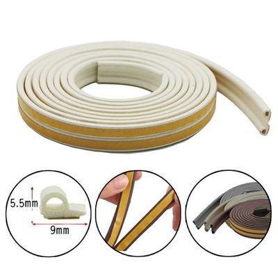 Door en venster met EPDM zachte schuim rubber afdichtingsstrips GRIJ BROWN WIT