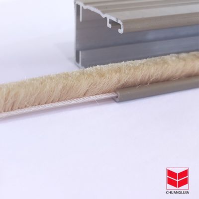CLJ Aluminium Alloy Door Frame Side Weather Stripping Brush voor appartementen Stapel Hoogte 3-25mm Breedte 3-50mm