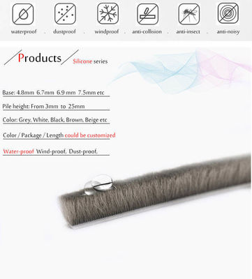 Waterdichte kastdeur tegen botsing Pile Weer Venster Afdichtband voor appartementen