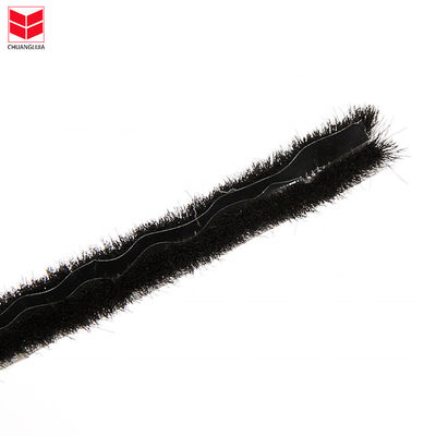 PP Fin Aluminium Vensters en deuren Weer Strip Borstel Seal voor appartementen Stapel Hoogte 3-25mm / breedte 3-50mm