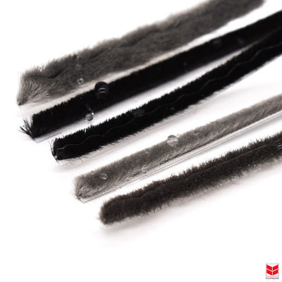 CLJ Zwarte weerstrook Mohairstrook voor stofdicht, insectendicht, geluidsdicht Functie 3-25 mm Pilehoogte en 3-50 mm breedte