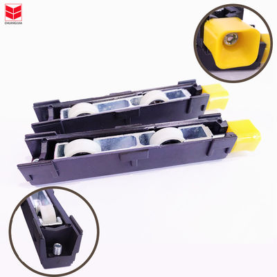 Custom aluminium deur accessoires schuifdeur en raam rol met zwart frame