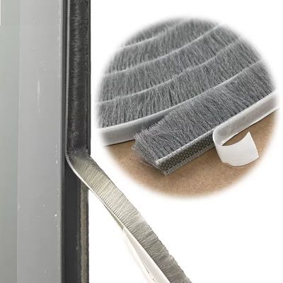 PP-materiaal Weer Stripping Door Seal Borstel Geschikt voor Aluminium Windows Gap Appartement