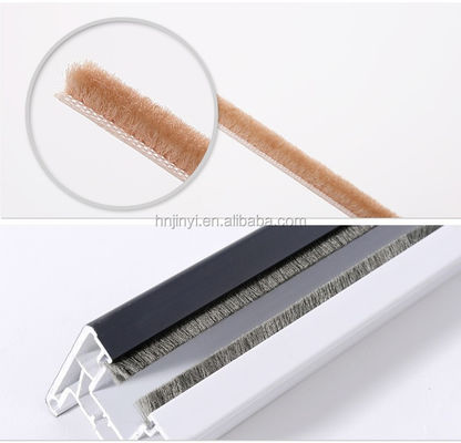 Huis Plastic Pile Weerstrook Met Vinnen Weerzegel Voor Deur Geweven Borstelzegel Windwerend Pile 100% PP Materiaal