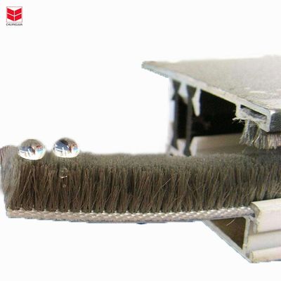 3-50 mm breed Schuifdeur Slot Wol Aluminium Alloy Strip Borstel Weer Stripping voor in ZWART/GRIJ/BROWN/WIT/ANDER