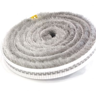 ISO9001 2008 gecertificeerde borstelband schuifdeur en raam wolstapel weerstrip voor houten raam met stapelhoogte 3-25 mm