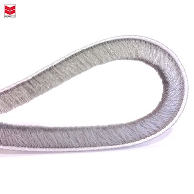 Dikke borstel Weer Pile Seal Strips in ZWART/GRAAU/BROWN/WIT/ANDER voor modern ontwerp Waterdicht Weer Strip in elke grootte
