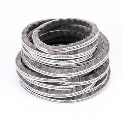 CLJ Aluminium deuren Venster Wolle Pile Borstel Weerstrookjes met Fin stofbeschermer Zwart/GRAAU/BROWN/WIT/ANDER 100% PP