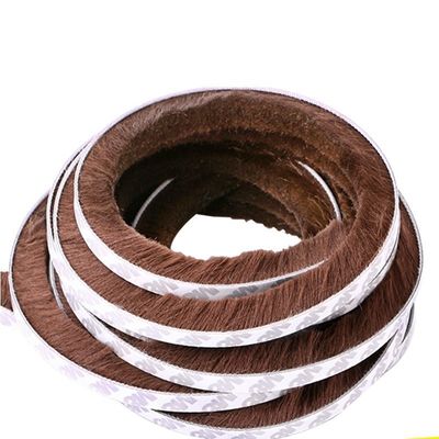 CLJ Aluminium deuren Venster Wolle Pile Borstel Weerstrookjes met Fin stofbeschermer Zwart/GRAAU/BROWN/WIT/ANDER 100% PP